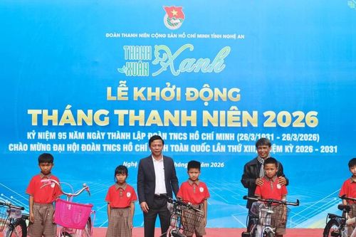 Nghệ An sôi nổi khởi động Tháng Thanh niên 2026 với chủ đề 'Thanh xuân Xanh'
