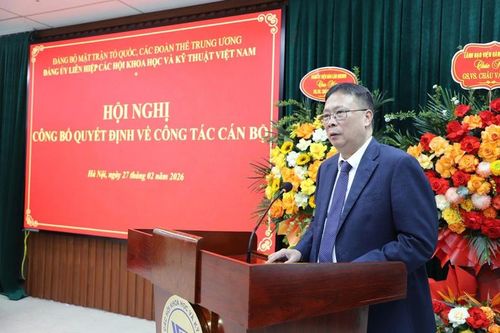 GS.VS Châu Văn Minh giữ chức Bí thư Đảng ủy Liên hiệp các hội Khoa học và Kỹ thuật Việt Nam