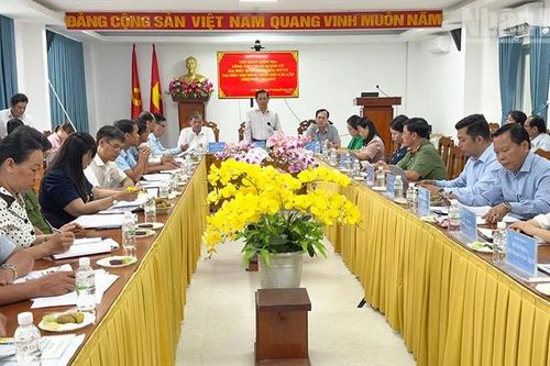 Bí thư Tỉnh ủy Vĩnh Long kiểm tra công tác chuẩn bị bầu cử tại xã, phường
