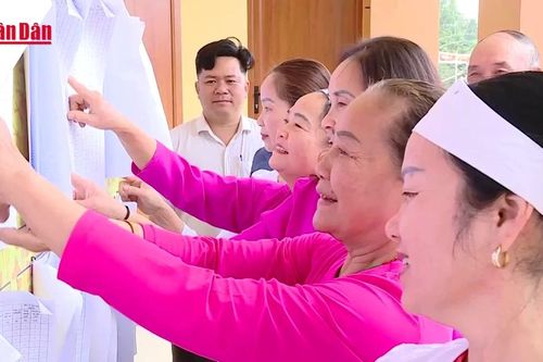 Xã Suối Hai, TP Hà Nội đẩy mạnh tuyên truyền bầu cử