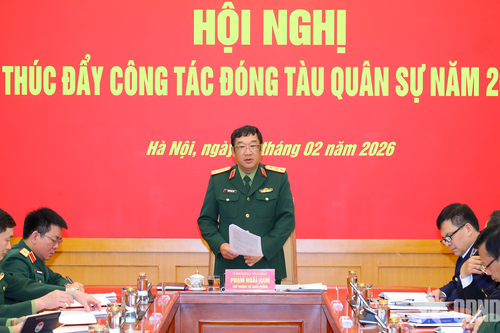 Thượng tướng Phạm Hoài Nam: Tiếp tục triển khai nghiên cứu, thiết kế, đóng mới tàu quân sự