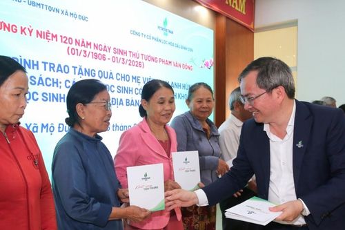 BSR lan tỏa nghĩa tình tại quê hương cố Thủ tướng Phạm Văn Đồng