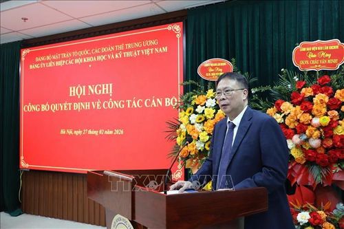Giáo sư, Viện sĩ Châu Văn Minh giữ chức Bí thư Đảng ủy Liên hiệp các hội Khoa học và Kỹ thuật Việt Nam
