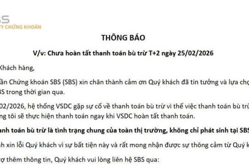 Vì sao xảy ra sự cố chậm thanh toán cổ phiếu?