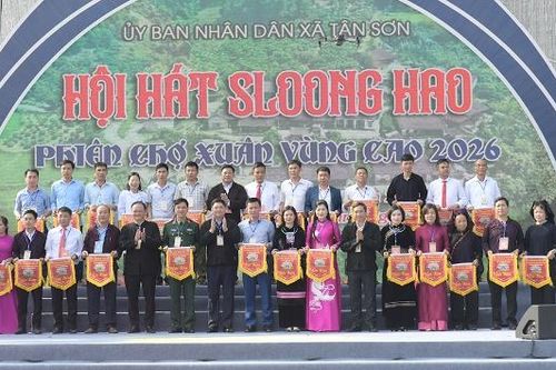 Khai mạc Hội hát Sloong hao và Phiên chợ Xuân vùng cao xã Tân Sơn năm 2026