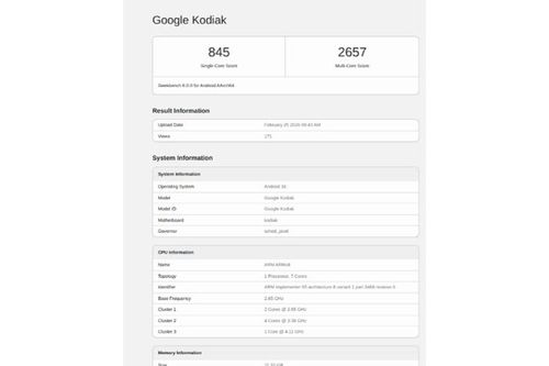 Google Pixel 11 lộ diện cấu hình chip Tensor G6 với kiến trúc 7 nhân độc đáo