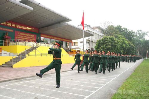 Tổng duyệt các nội dung trong Lễ ra quân huấn luyện năm 2026