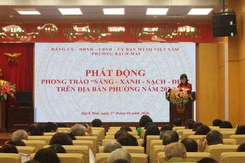 Phường Bạch Mai phát động phong trào 'Sáng - xanh - sạch - đẹp'