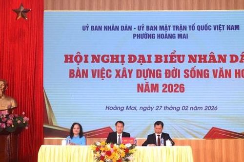 Phường Hoàng Mai: Phát huy dân chủ, xây dựng đời sống văn hóa từ cơ sở