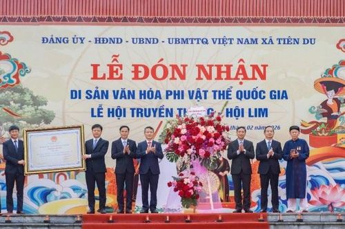Lễ hội truyền thống Hội Lim đón nhận danh hiệu Di sản văn hóa phi vật thể quốc gia