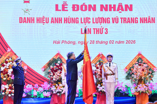 Tổng Bí thư Tô Lâm dự Lễ đón nhận danh hiệu Anh hùng Lực lượng vũ trang nhân dân tại Quân chủng Hải quân