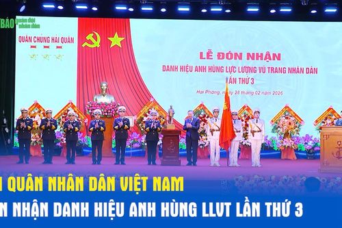 Hải quân nhân dân Việt Nam đón nhận danh hiệu Anh hùng LLVT lần thứ 3