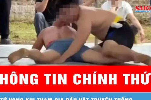 Sở VH-TT Hà Nội thông tin về trường hợp tử vong khi tham gia đấu vật truyền thống
