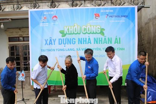 Ra quân Tháng Thanh niên: Khởi công xây dựng nhà nhân ái cho người nghèo ở Hà Tĩnh