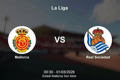 Nhận định Mallorca vs Real Sociedad - Vòng 26 La Liga