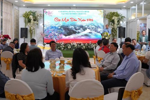 Câu lạc bộ Đồng hương Nguyên Bình tại khu vực trung tâm tỉnh gặp mặt đầu Xuân Bính Ngọ 2026