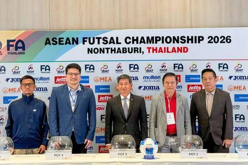 Đội tuyển Việt Nam cùng bảng Thái Lan tại Giải vô địch futsal Đông Nam Á 2026
