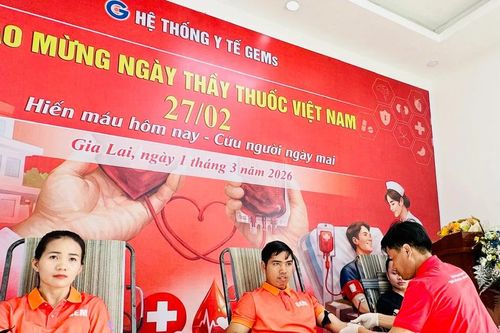 Gần 50 cán bộ, nhân viên Hệ thống Y tế GEMs tham gia hiến máu cứu người