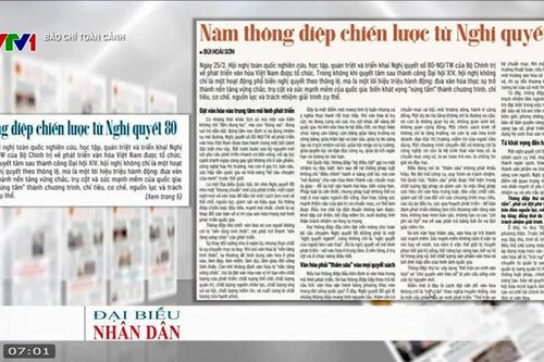 Báo chí toàn cảnh VTV1: Năm thông điệp chiến lược từ Nghị quyết 80