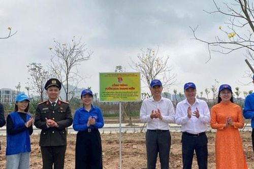 Phường Thanh Liệt khánh thành công trình 'Vườn hoa thanh niên'