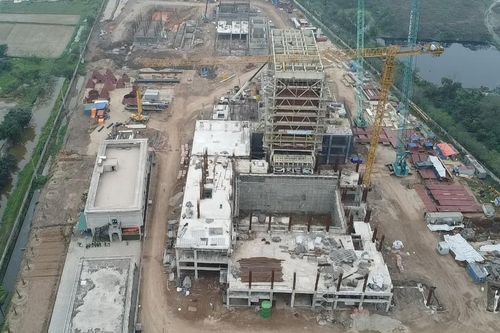 Nhà máy điện rác Greenity Nam Định dần 'hiện hình' sau hơn 2 năm khởi công