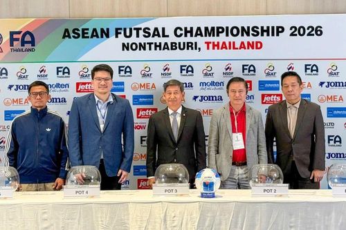 Việt Nam cùng bảng Thái Lan tại Giải vô địch futsal Đông Nam Á 2026