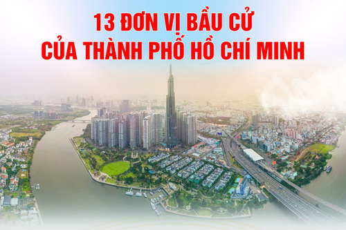 13 đơn vị bầu cử của TP Hồ Chí Minh