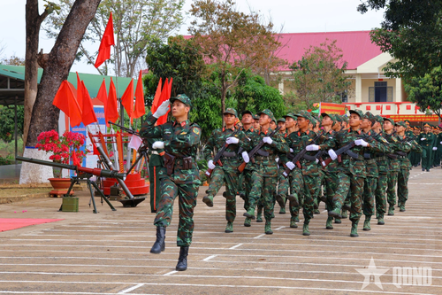 Trung đoàn 584 (Bộ CHQS tỉnh Đắk Lắk) ra quân huấn luyện năm 2026