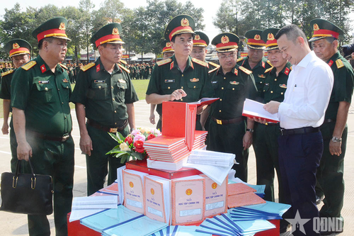 Các đơn vị phía Nam thuộc Tổng cục Hậu cần-Kỹ thuật ra quân huấn luyện