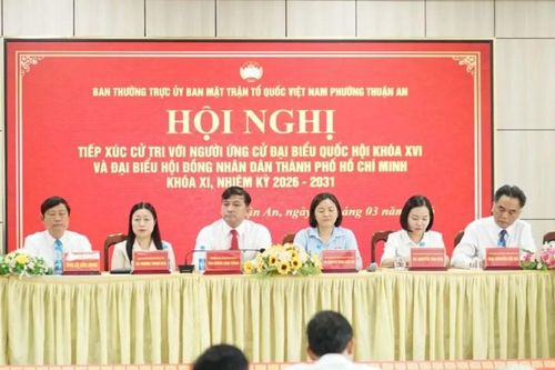 Tiếp xúc cử tri phường Thuận An (TPHCM): Tập trung tháo gỡ điểm nghẽn để phục vụ mục tiêu phát triển bền vững