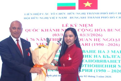 Họp mặt kỷ niệm 148 năm Quốc khánh nước Cộng hòa Bulgaria