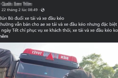 Huế vào cuộc vụ quán bún bò bị tố 'đuổi' tài xế xe tải gây xôn xao
