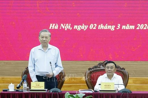 Tổng Bí thư Tô Lâm làm việc với Ban Chính sách, chiến luợc Trung ương