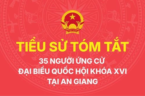 Tiểu sử tóm tắt 35 người ứng cử đại biểu Quốc hội khóa XVI tại An Giang