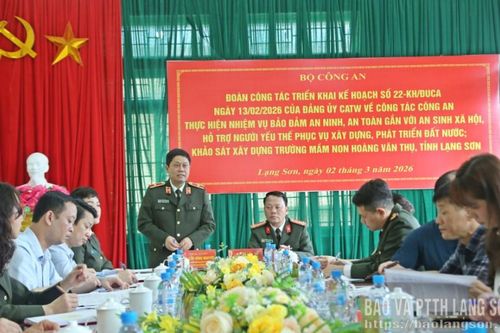 Bộ Công an làm việc về thực hiện kế hoạch của Đảng ủy Công an trung ương