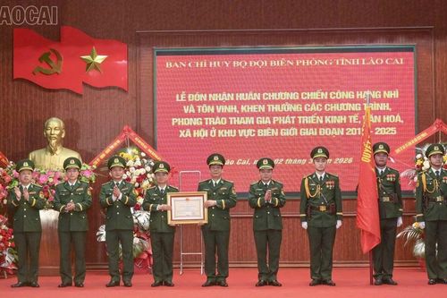 Ban Chỉ huy BĐBP tỉnh đón nhận Huân chương Chiến công hạng Nhì