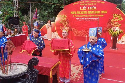 Hà Nội: Khai ấn Xuân Bính Ngọ tại Di tích Quốc gia đặc biệt đền Voi Phục