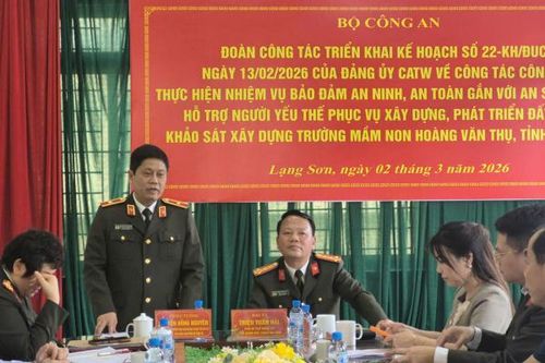 Rà soát triển khai Kế hoạch 22 và khảo sát xây Trường Mầm non Hoàng Văn Thụ