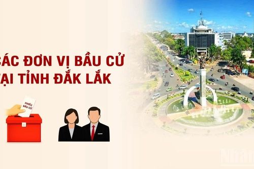 Các đơn vị bầu cử đại biểu Quốc hội tại tỉnh Đắk Lắk
