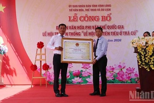 Vĩnh Long: Công bố quyết định đưa 'Lễ hội Nguyên Tiêu ở Trà Cú' vào danh mục di sản văn hóa phi vật thể quốc gia