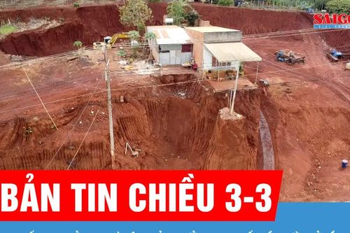 Bản tin chiều 3-3: Tạm chống sạt lở cho nhà dân bị ảnh hưởng do hạ cốt nền đường ở Đồng Nai
