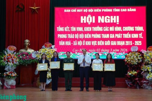Tổng kết, tôn vinh các mô hình, chương trình Bộ đội Biên phòng tham gia phát triển kinh tế, văn hóa, xã hội khu vực biên giới Cao Bằng