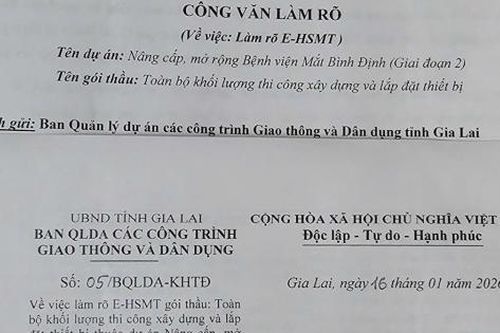 Gói thầu 265 tỷ nâng cấp Bệnh viện Mắt Bình Định: Duy nhất một nhà thầu tham dự