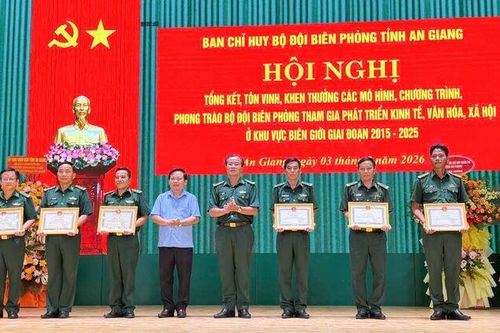 Bộ đội Biên phòng tỉnh An Giang tôn vinh các mô hình ở khu vực biên giới
