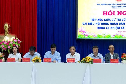 Ứng cử viên đại biểu HĐND thành phố Đà Nẵng, Đơn vị bầu cử số 8 tiếp xúc cử tri, vận động bầu cử tại xã Điện Bàn Tây
