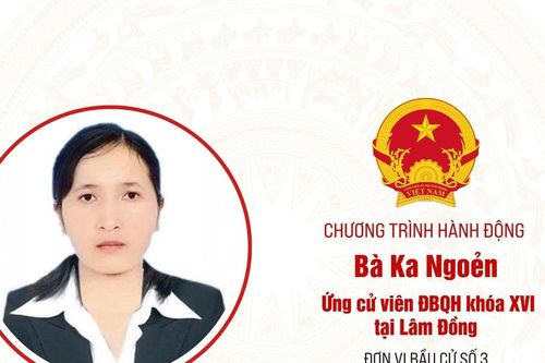Chương trình hành động của bà Ka Ngoẻn, ứng cử viên ĐBQH khóa XVI tại Lâm Đồng