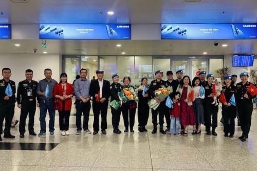Xúc động ngày trở về của những sĩ quan Công an Việt Nam đầu tiên triển khai tại Phái bộ UNISFA