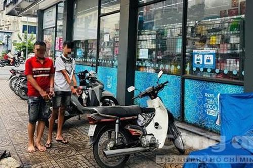 Hai thiếu niên trộm xe máy tại cửa hàng GS25 ở phường Gia Định rồi đi Vũng Tàu chơi