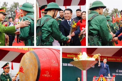 Hứng khởi lên đường thực hiện nghĩa vụ thiêng liêng với Tổ quốc, với nhân dân