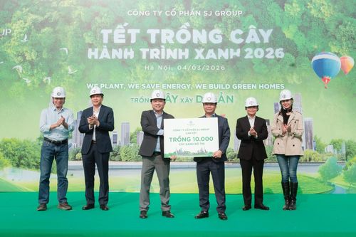 SJ Group tiếp tục trồng 10.000 cây xanh kiến tạo môi trường Vista Nam An Khánh